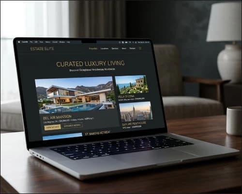 Real estate website preview